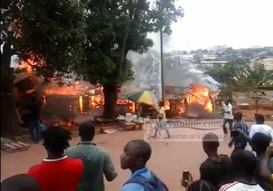 Cameroun: Un incendie ravage plusieurs maisons au quartier Anguissa de Yaoundé