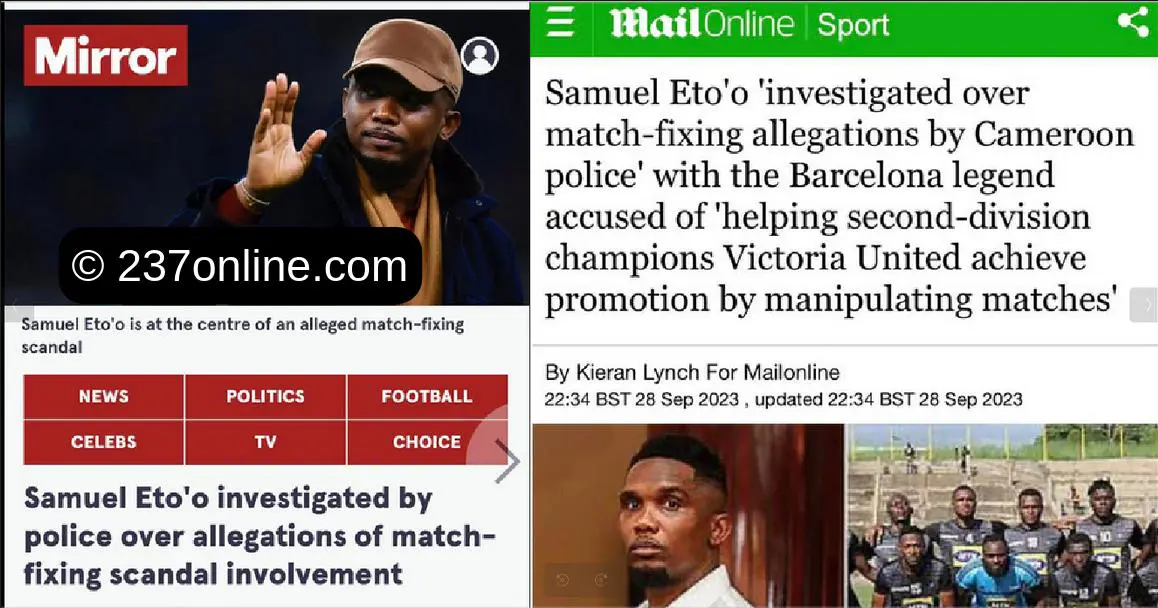 Confirmation par la presse britannique de l’enquête criminelle contre Samuel Eto’o au Cameroun