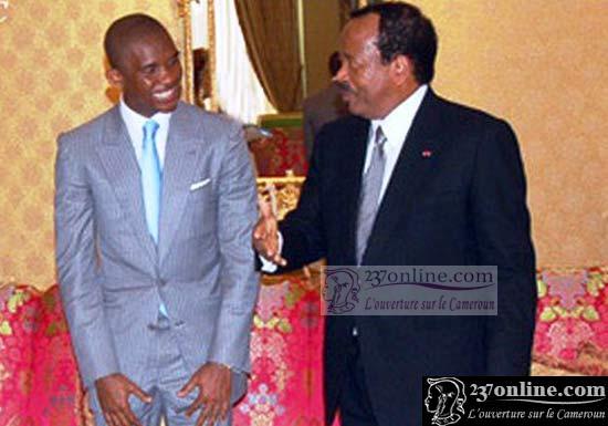 Etoo et Paul Biya