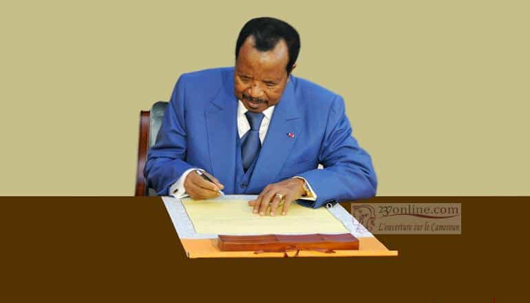 Paul Biya signe decret