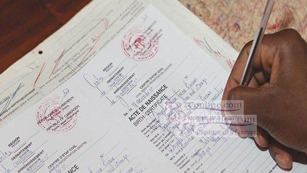 Cameroun: 64.000 actes de naissance à reconstituer dans la Région de l’Ouest