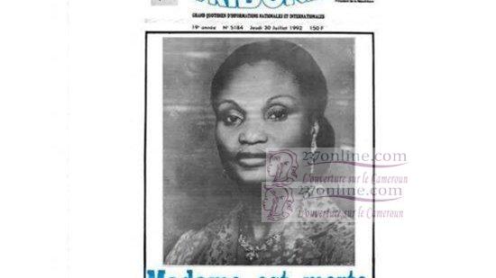 29 juillet 1992 – 29 juillet 2019: Jeanne Irène Biya aux oubliettes – Qui s’en souvient ?