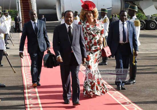 Paul et Chantal Biya de retour au Cameroun