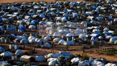 Des réfugiés dans un camp