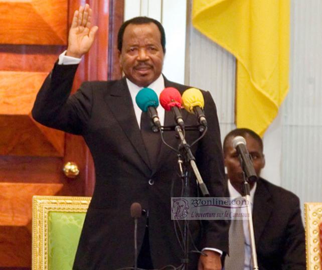 Paul BIYA pretant serment