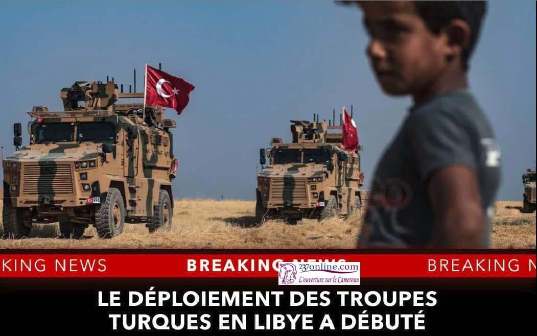 La Turquie a commencée à envoyer ses troupes en Libye ce dimanche soir !