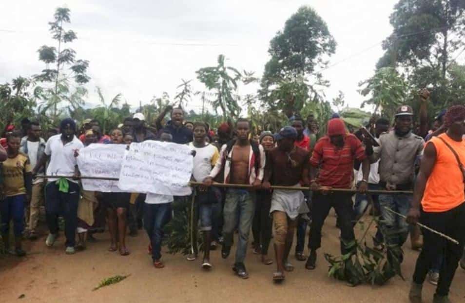 Marche des terroristes ambazoniens