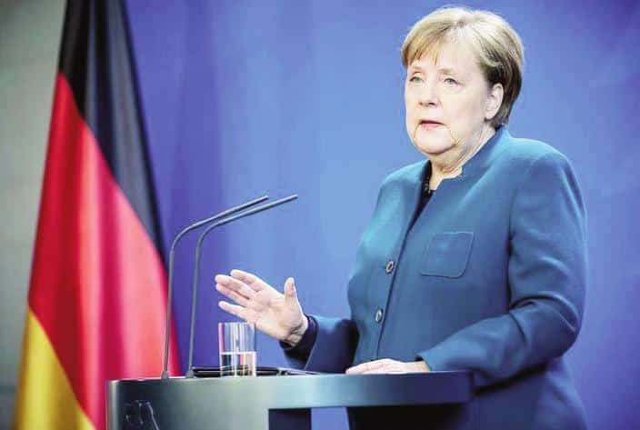 Angela Merkel a commenté publiquement la situation en Ukraine