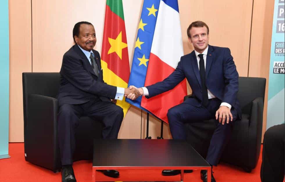 Paul BIYA et Emmanuel Macron