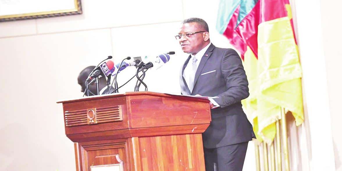 Le Premeier Minsitre Dion Ngute