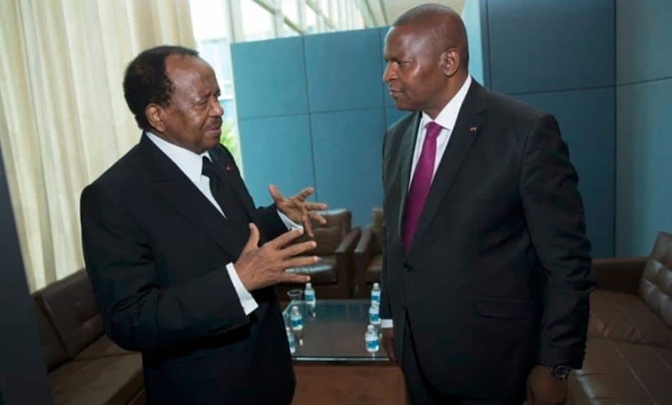 Paul BIYA donne des conseils à Touadera