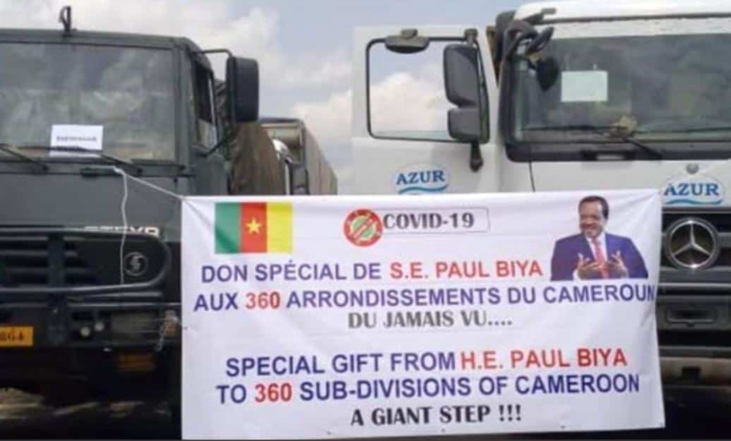 Don de Paul Biya pour combattre la covid-19