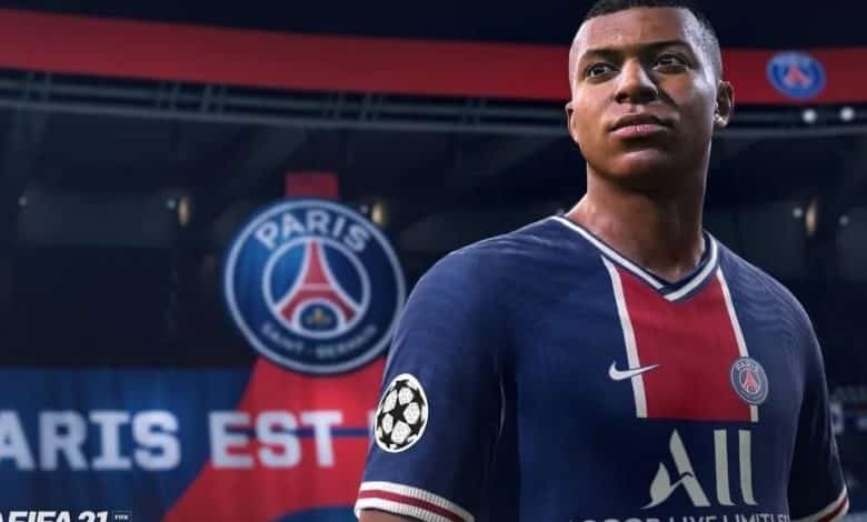 Mbappe dans le jeu Fifa 2021