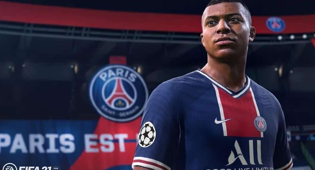 Mbappe dans le jeu Fifa 2021