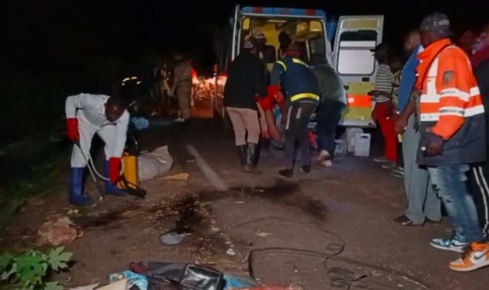 Accident de circulation à la falaise de Dschang