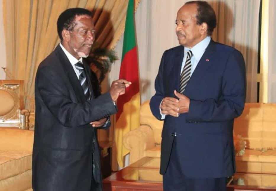 Jean Nkuete et le President Paul BIYA