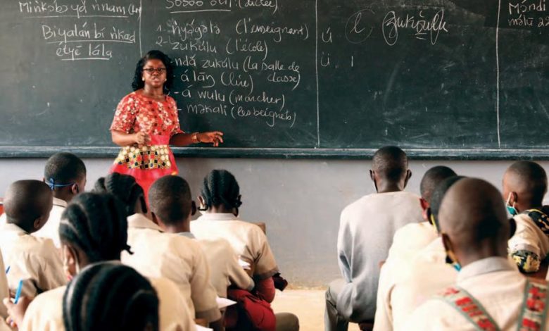 Une salle de classe au Cameorun