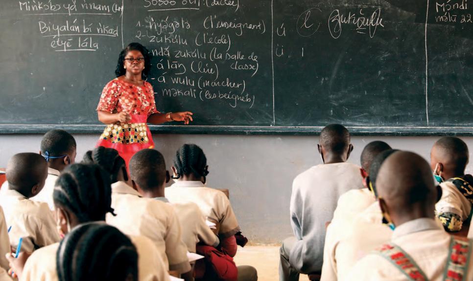 Une salle de classe au Cameorun