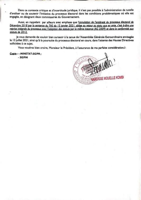 Cameroun - Fecafoot : Le Gouvernement s'oppose à l'équipe de Seidou Njoya et reconnaît l'AG de 2009 3 opposition a Seidou1