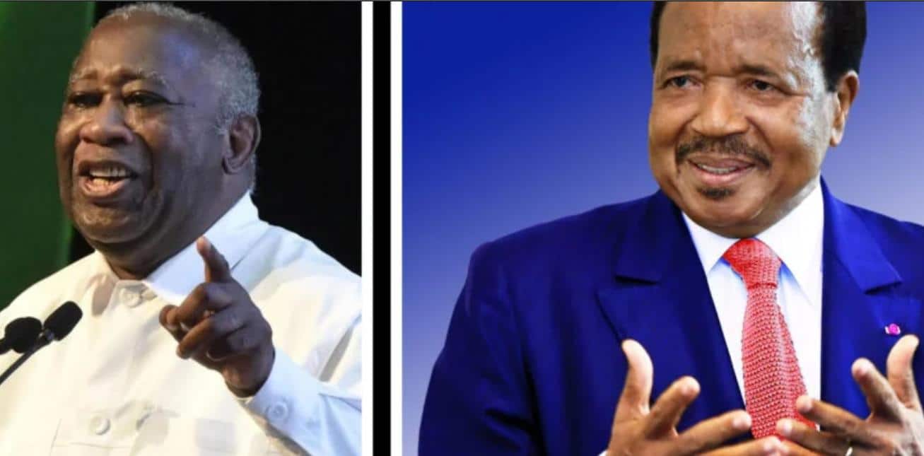 Laurent Gbagbo et le president Paul BIYA