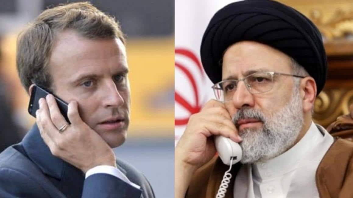 Ebrahim Raïssi et macron