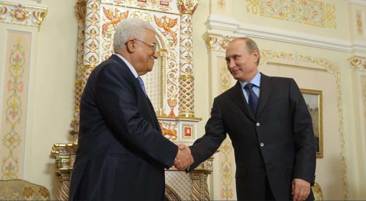 Mahmoud Abbas et Vladimir Poutine