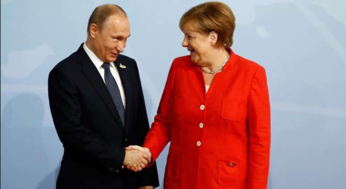 Angela Merkel et poutine