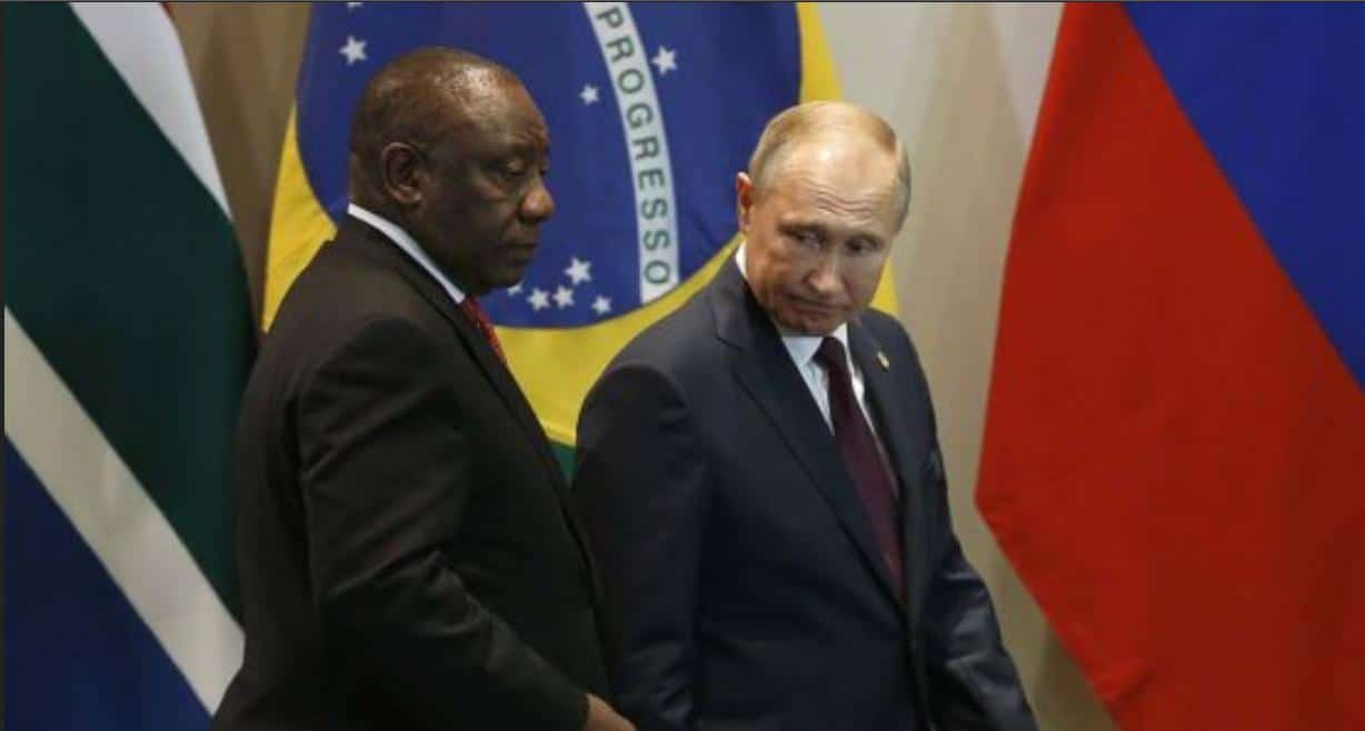 Poutine et Ramaphosa