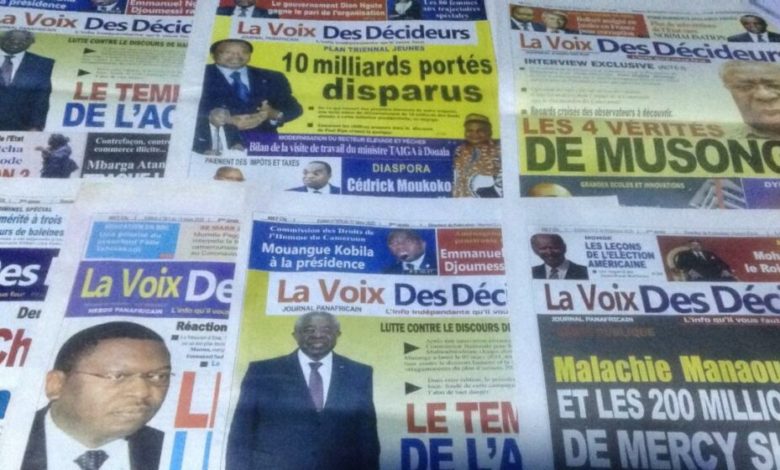 attack on the freedom of the press in cameroon judicial harness against la voix des decideurs and its publication directorefbfbc