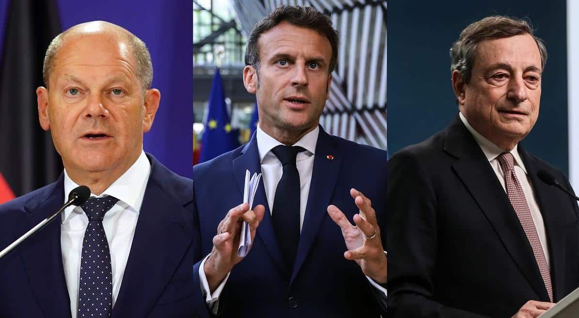 Scholz, Macron et Draghi