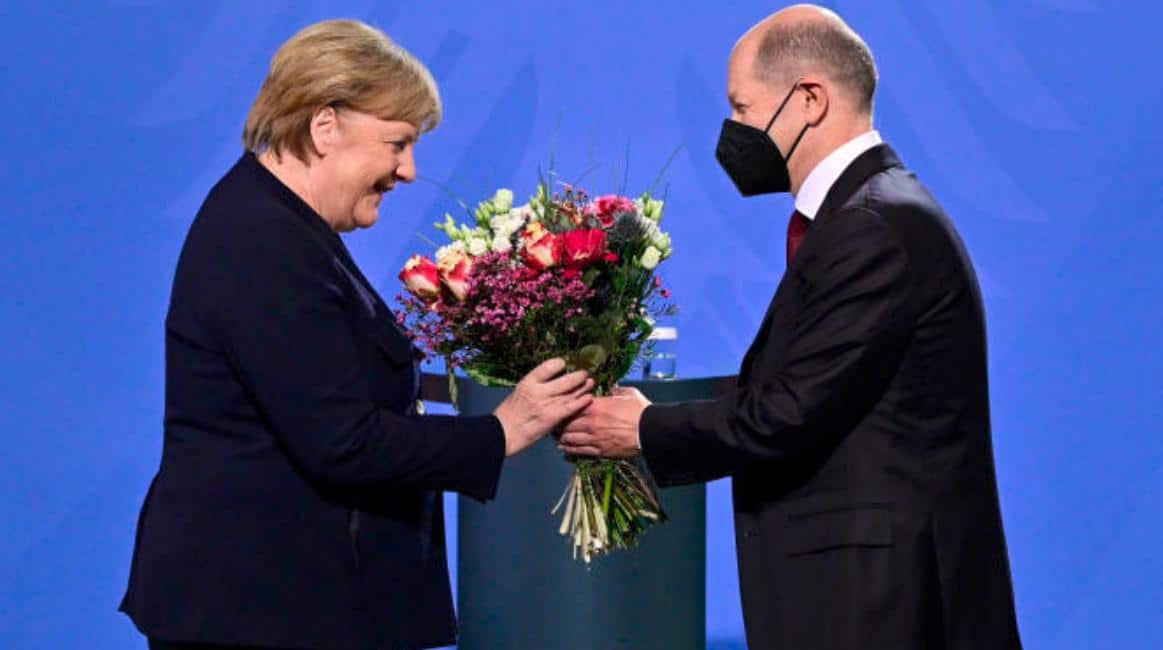 Scholz et Merkel