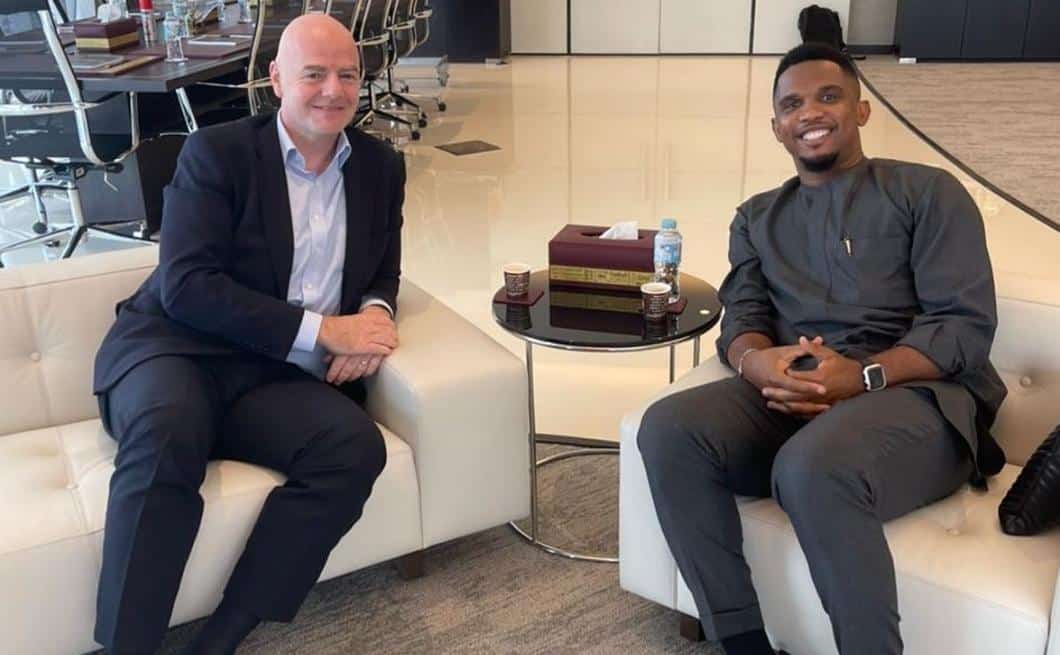 infantino et Etoo