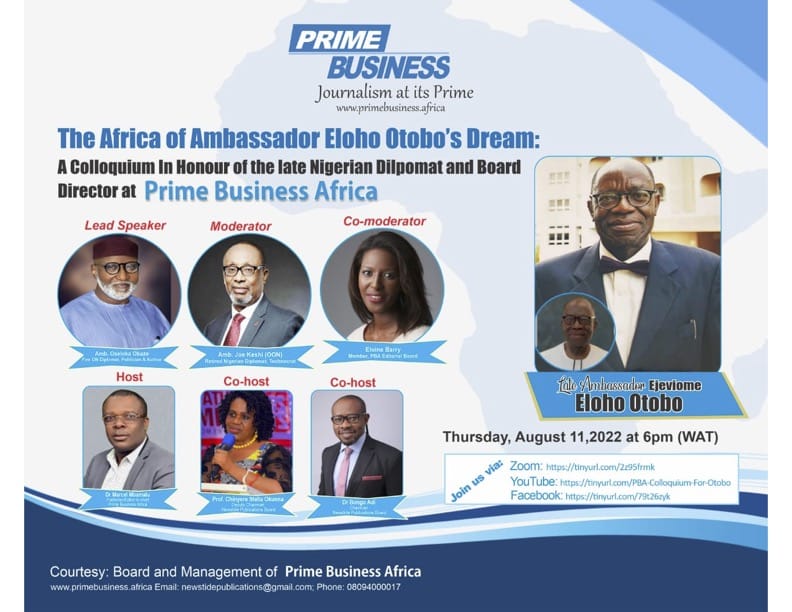 prime business africa holds colloquium for late board director amb eloho otobo august 11