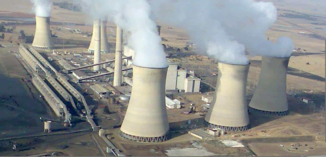 centrales thermiques en Afrique du Sud
