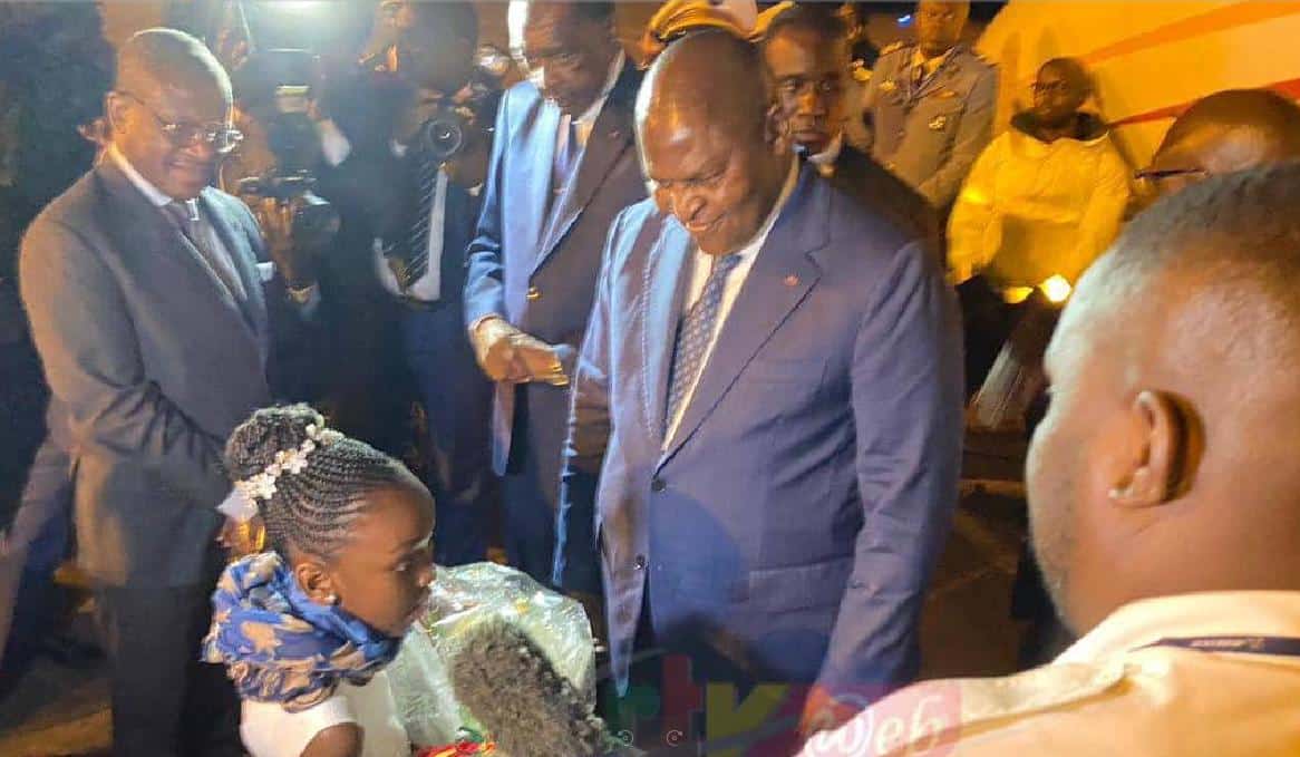 Le Président centrafricain Faustin Touadéra en visite officielle au Cameroun ce 29 avril 2023