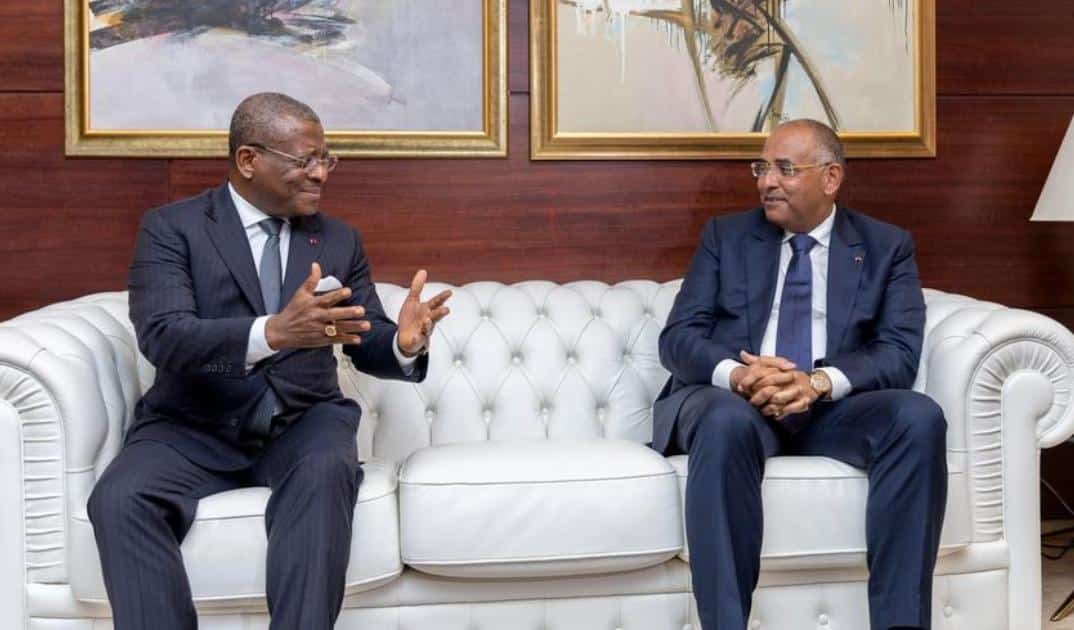 Joseph Dion Ngute et Patrick Achi