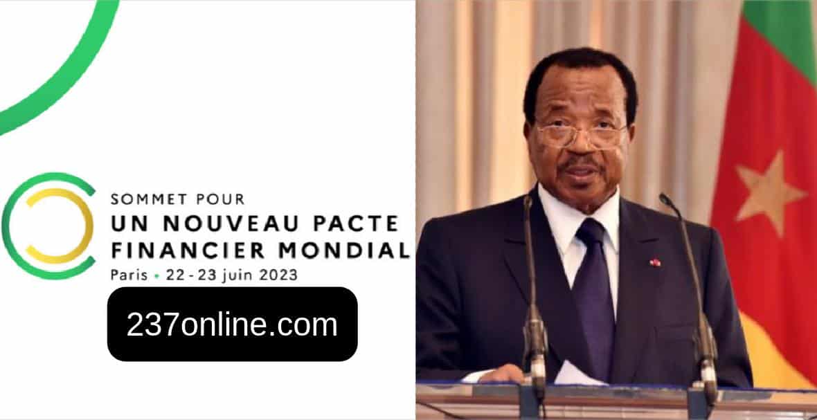 Le président du Cameroun Paul Biya participe au sommet pour un Nouveau Pacte Financier Mondial à Paris