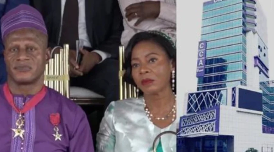 Albert Nkemla et Mme