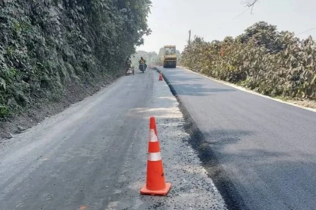 Route chantier