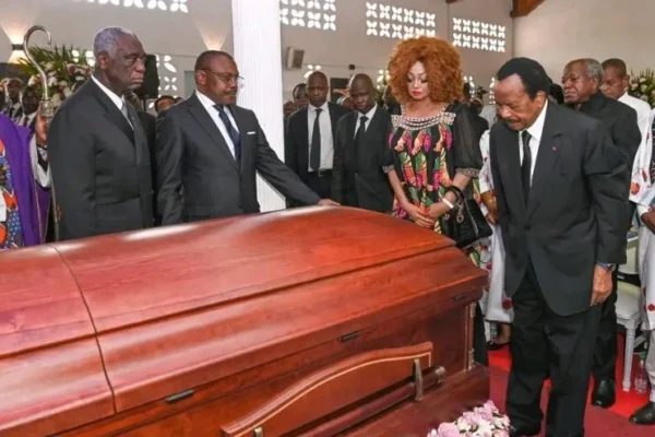 Biya obsèques : Le Cameroun entier s’émeut devant l’adieu poignant du couple présidentiel à Mvomeka’a