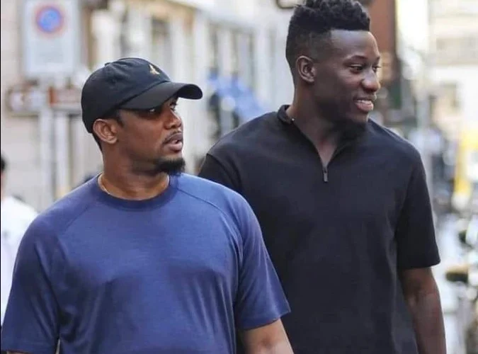 André Onana et Samuel Eto'o