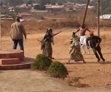 Homme violent a Dang