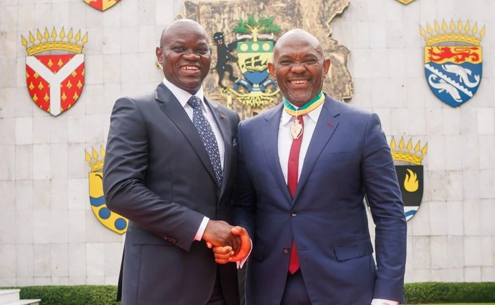 Brice Clotaire Oligui Nguema et Tony Elumelu