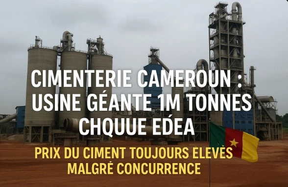 Cimenterie Cameroun : Une usine géante d’1M tonnes à Edéa