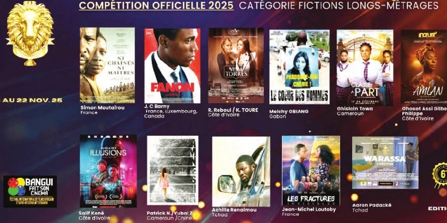 Six films camerounais sélectionnés au festival de Bangui 2025 – compétition officielle