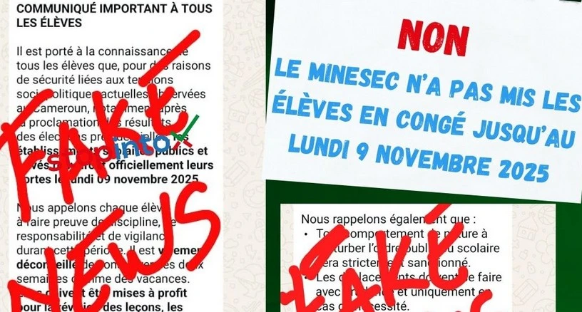 Cameroun – MINESEC dément les faux congés scolaires Cameroun – MINESEC dément les faux congés scolaires