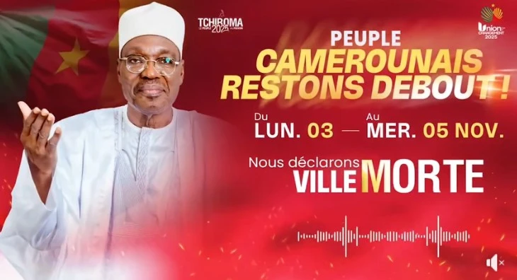 Cameroun – Issa Tchiroma ► appel aux villes mortes contesté Cameroun – Issa Tchiroma ► appel aux villes mortes contesté