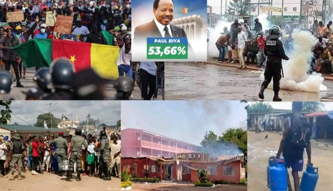 Cameroun – Émeutes post-électorales : chaos et colère Cameroun – Émeutes post-électorales : chaos et colère