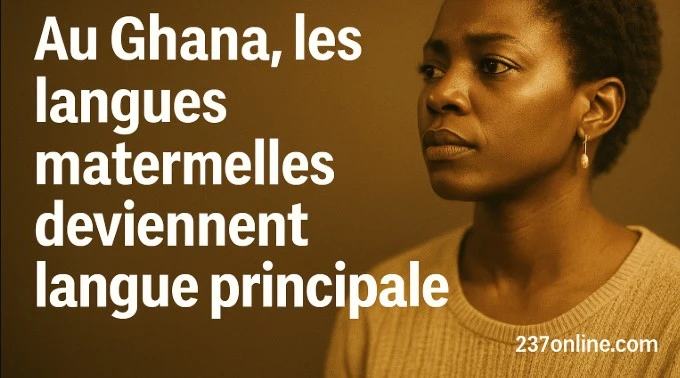 Réforme éducative Ghana – Écoliers apprenant en langue locale